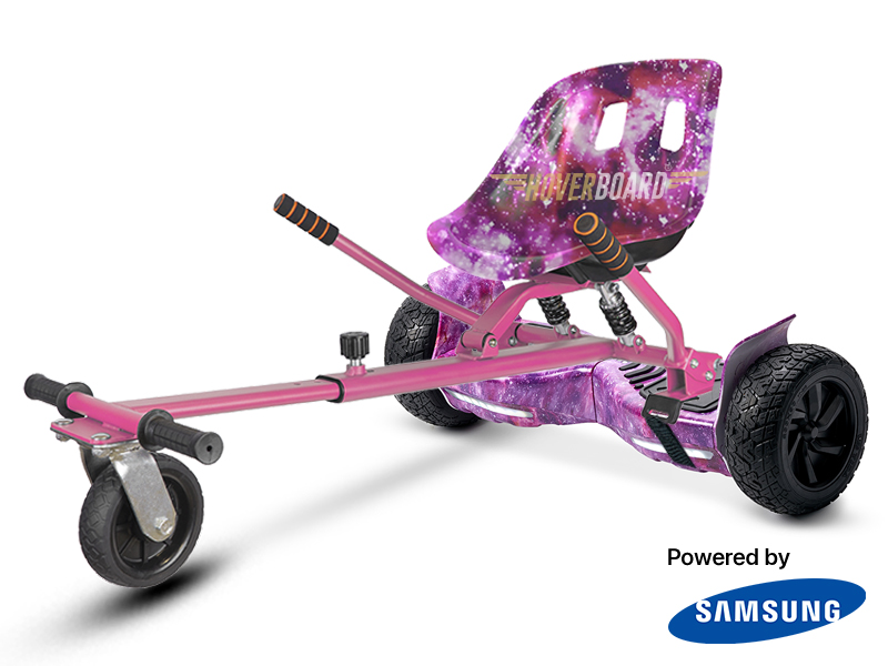 Pink hoverboard and kart bundle sale