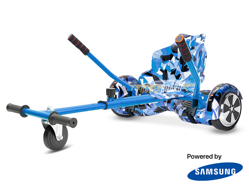 FLY Plus Urban Blue Camo With Kart Deal BY HOVERBOARD