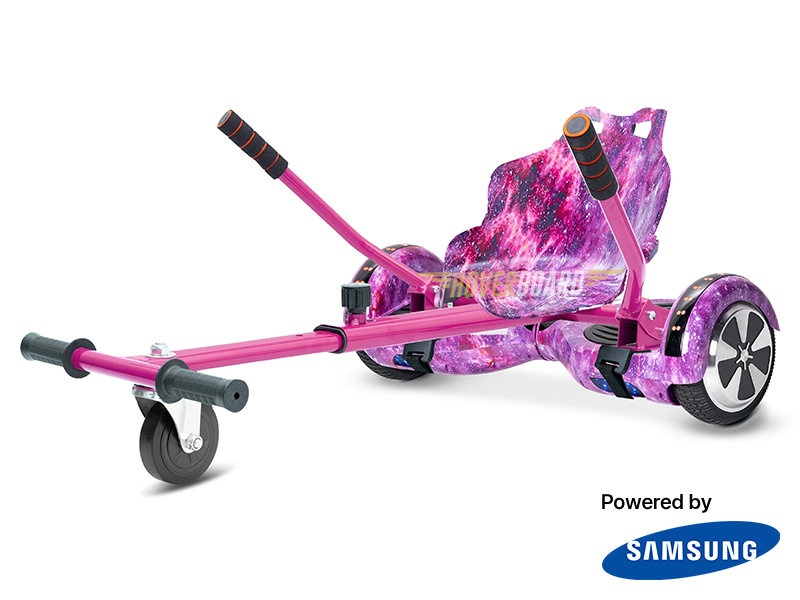 Fly Plus Pink Galaxy with Pink Galaxy Hoverkart by HOVERBOARD